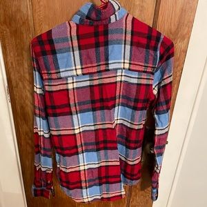 American Eagle red and blue flannel